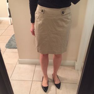 Ann Taylor Khaki skirt